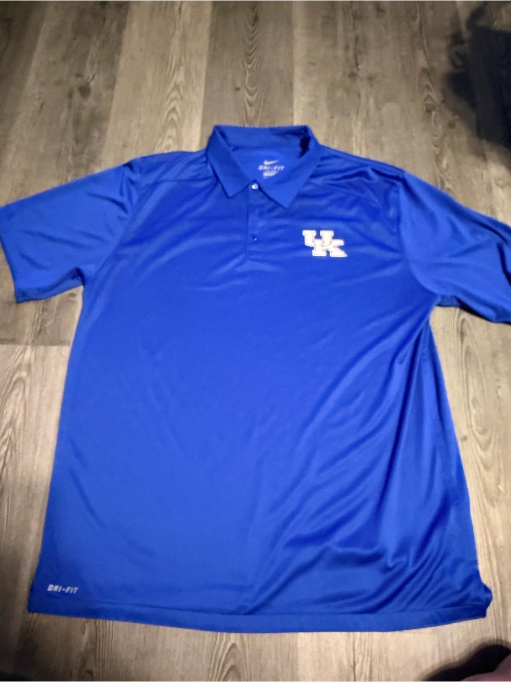 Nike Royal Blue UK Logo Dri-FIT Polo